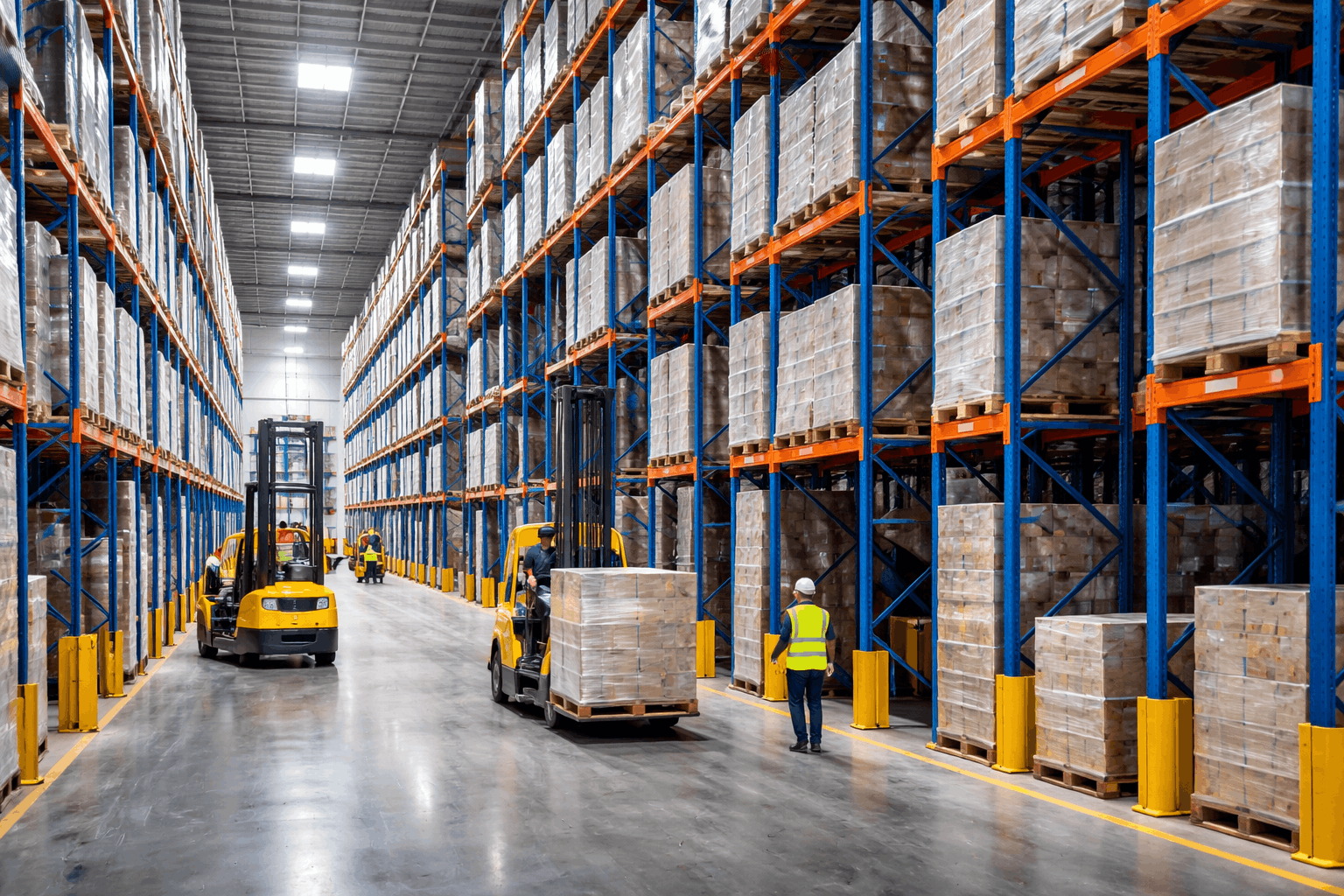 drive through racking installation in Texas warehouse