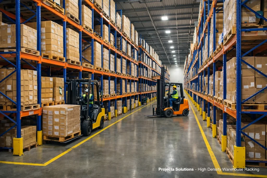 high density pallet racking Miami warehouse drive in rack storage system